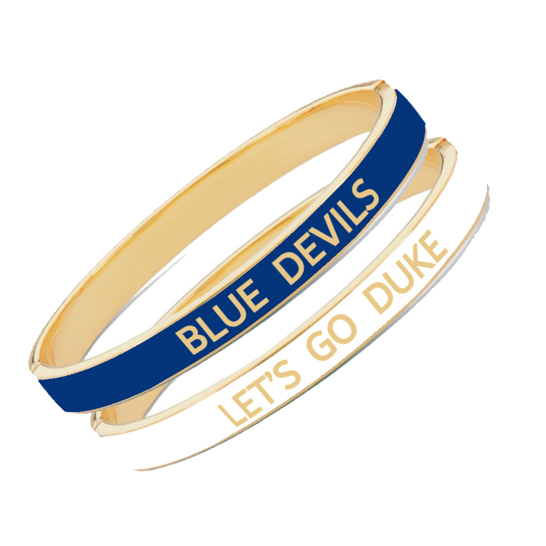 Duke Blue Devils Skinny Enamel Hinge Bangle