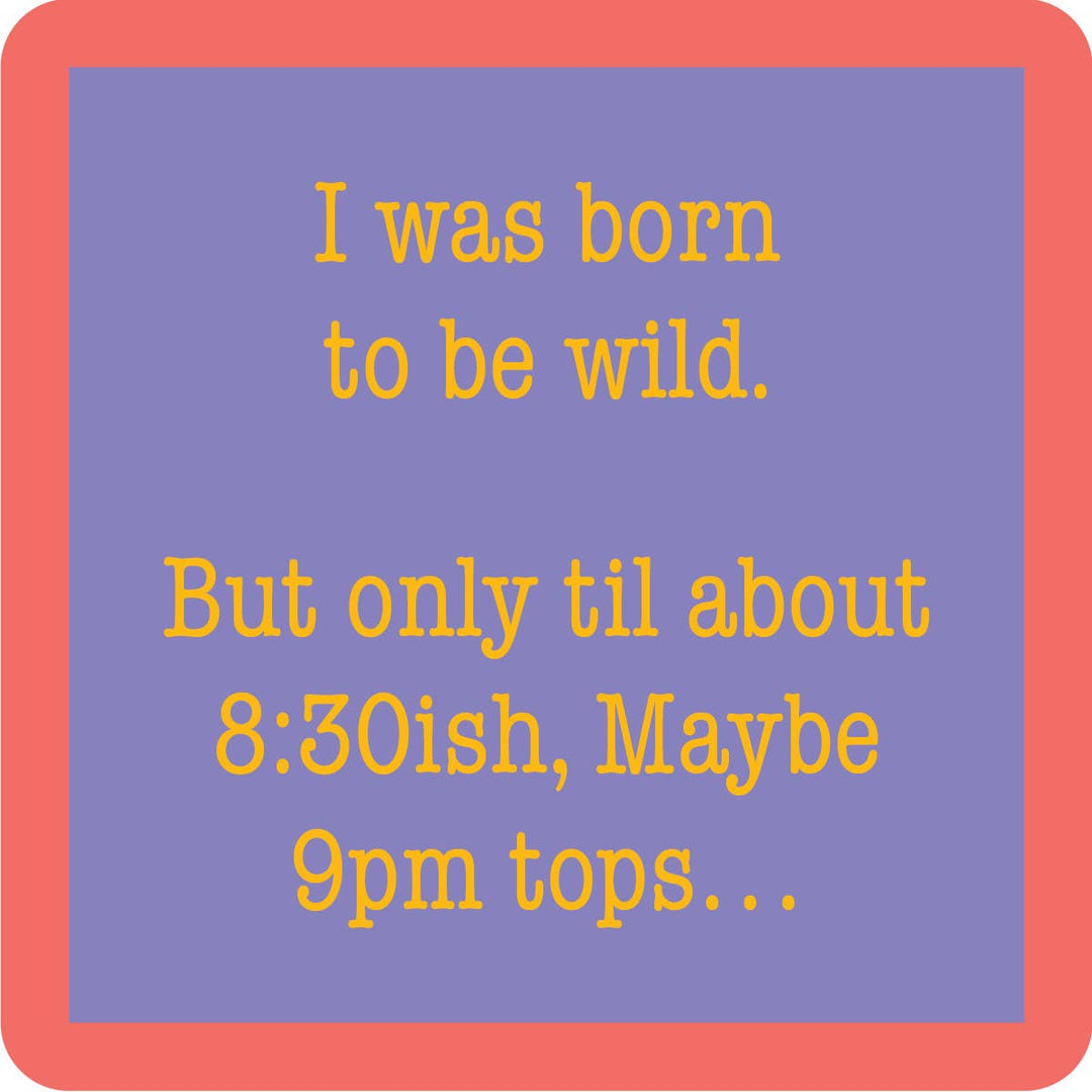 COASTER Born To Be Wild | Funny Party Gift | Home Bar Decor