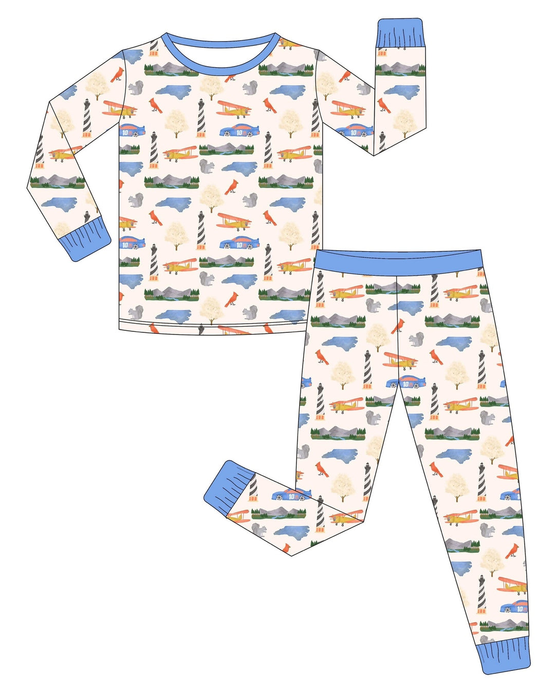 North Carolina Baby & Toddler Pajamas