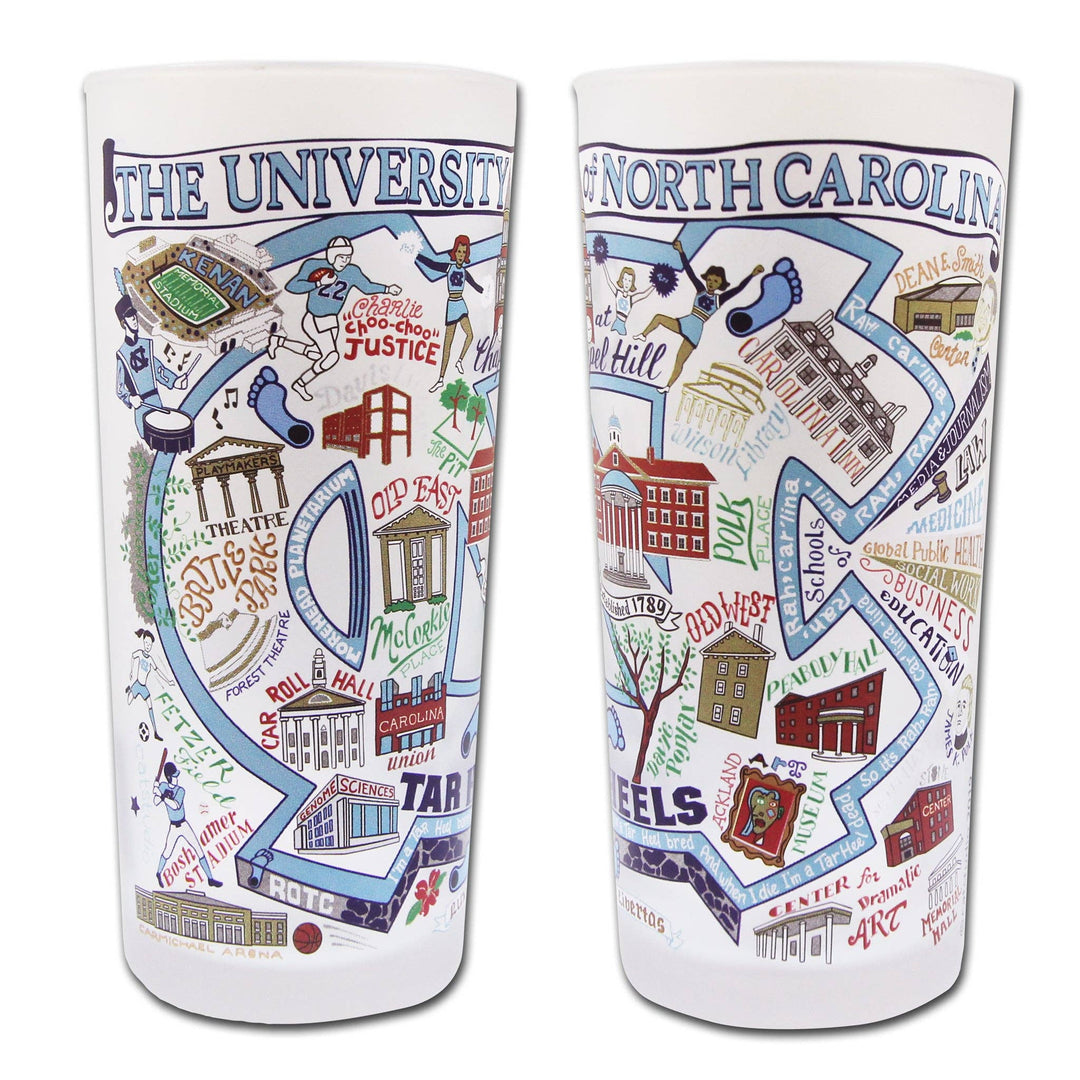 North Carolina, University of Collegiate Drinking Glass