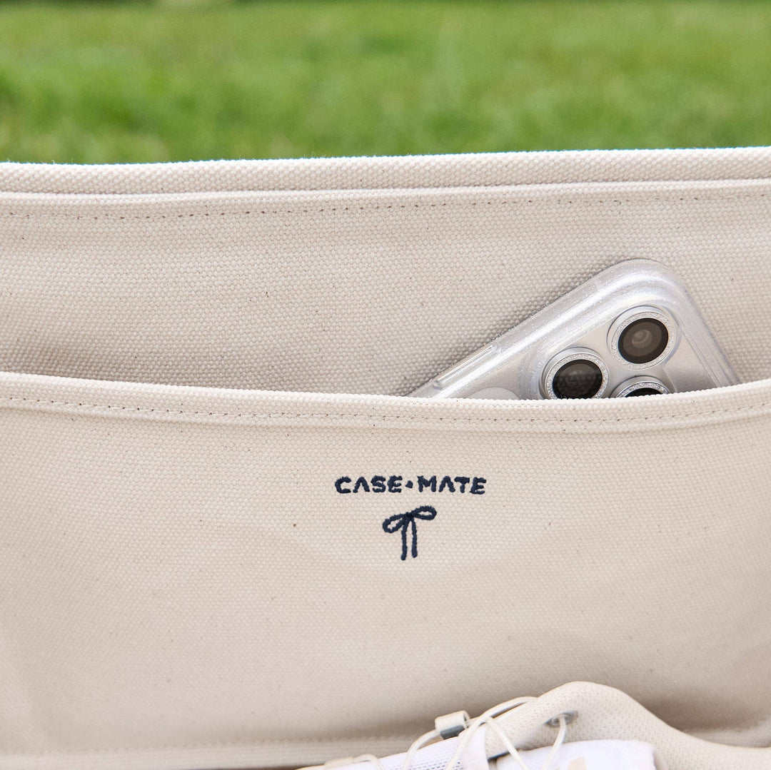 Case-Mate Canvas Tote: Oxford Navy Bow