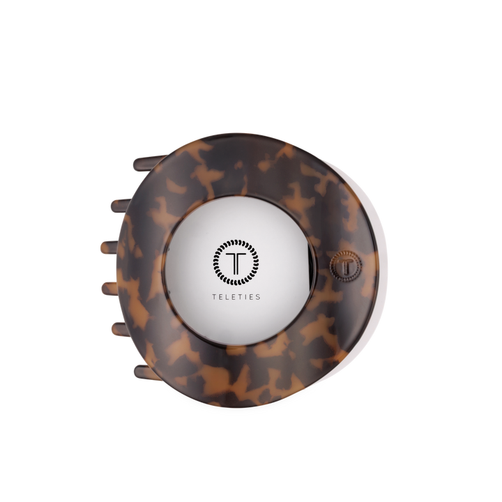 Tortoise | Large| Flat Circle Hair Clip