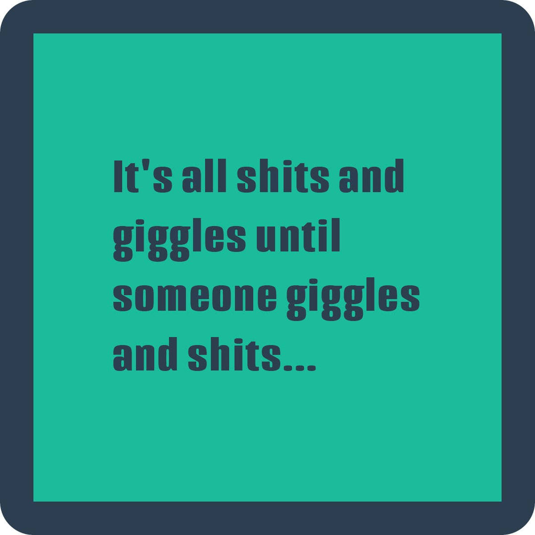 COASTER Shits And Giggles | Funny Party Gift | Home Bar Deco