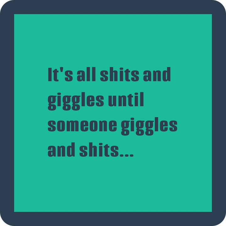 COASTER Shits And Giggles | Funny Party Gift | Home Bar Deco