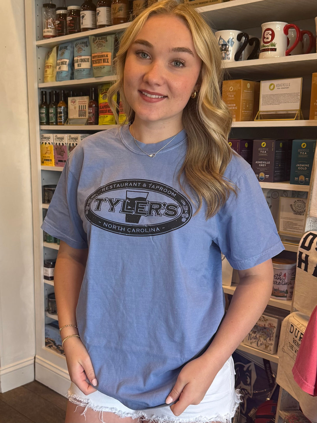 Tyler’s Taproom T-Shirt (Washed Denim)