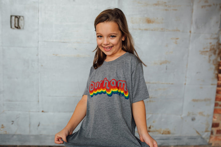 Retro Durham Youth T-Shirt #20 (Gray)