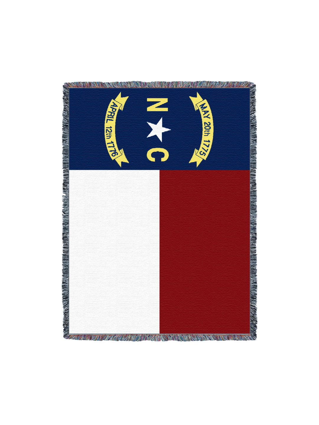 North Carolina Flag Blanket