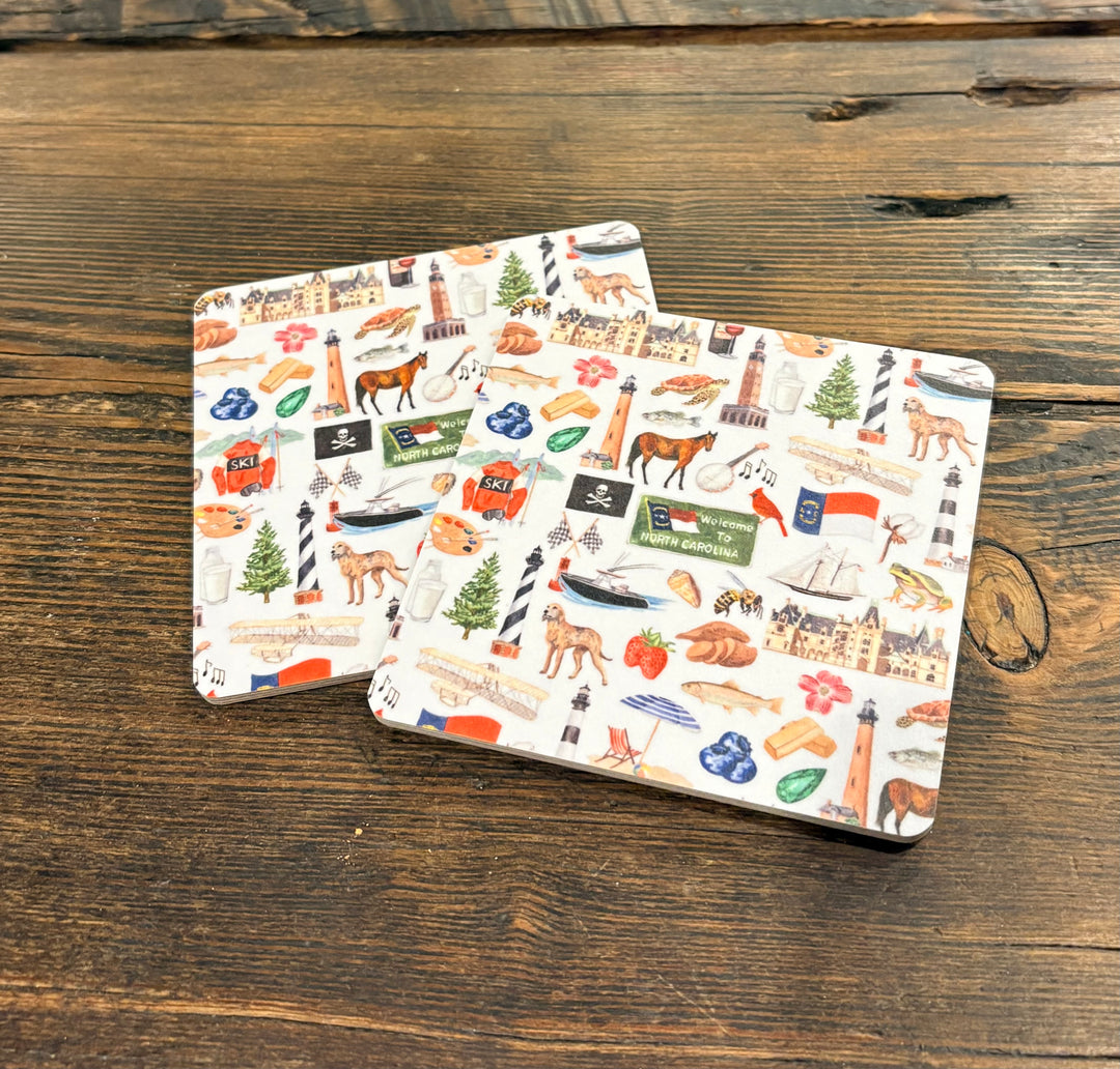 North Carolina Birchwood Coaster