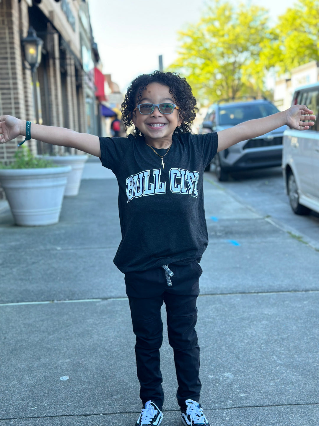 Bull City Youth T-Shirt #2 (Black/White)