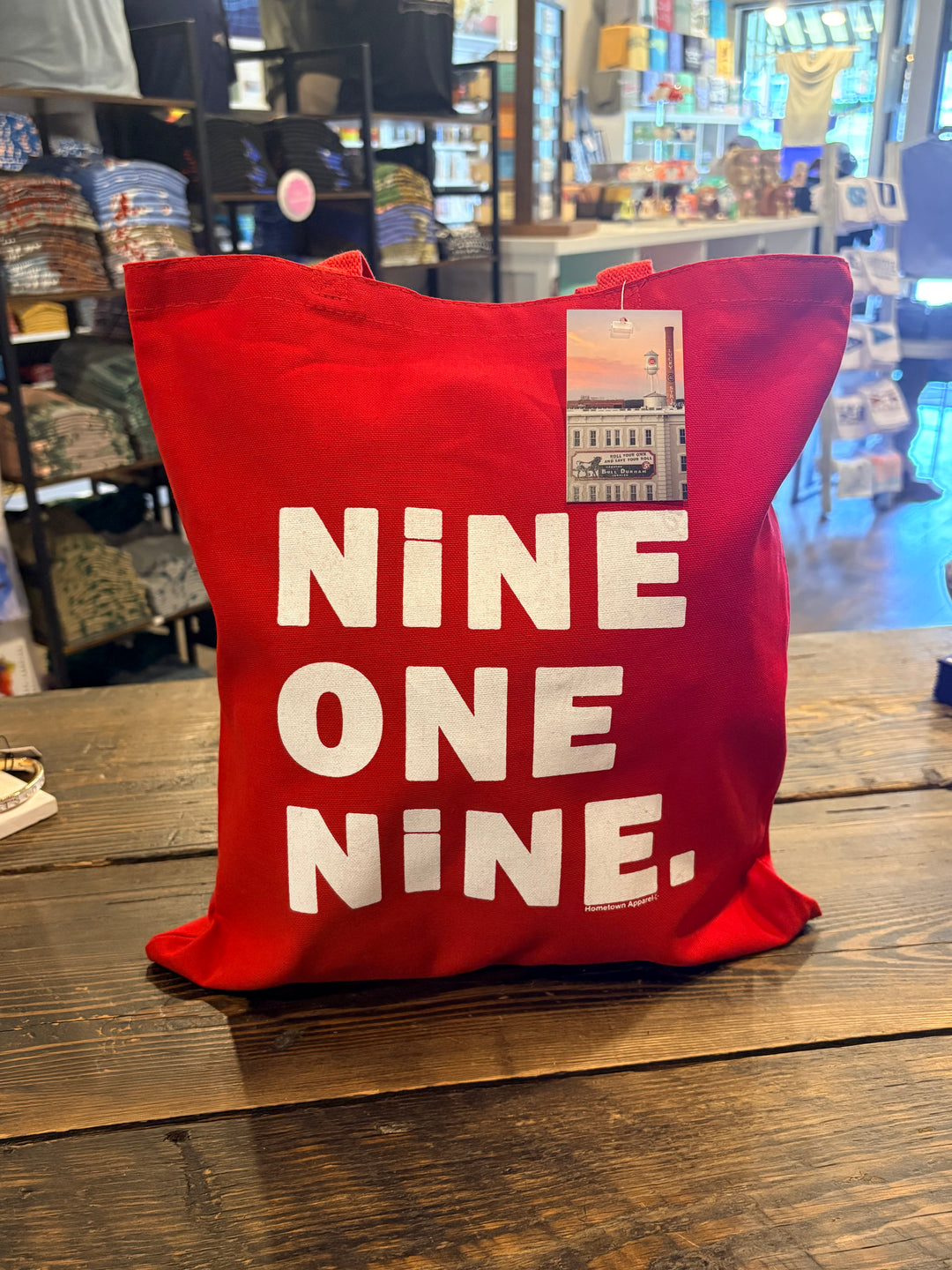 NINE ONE NINE Tote Bag #25 (Red)