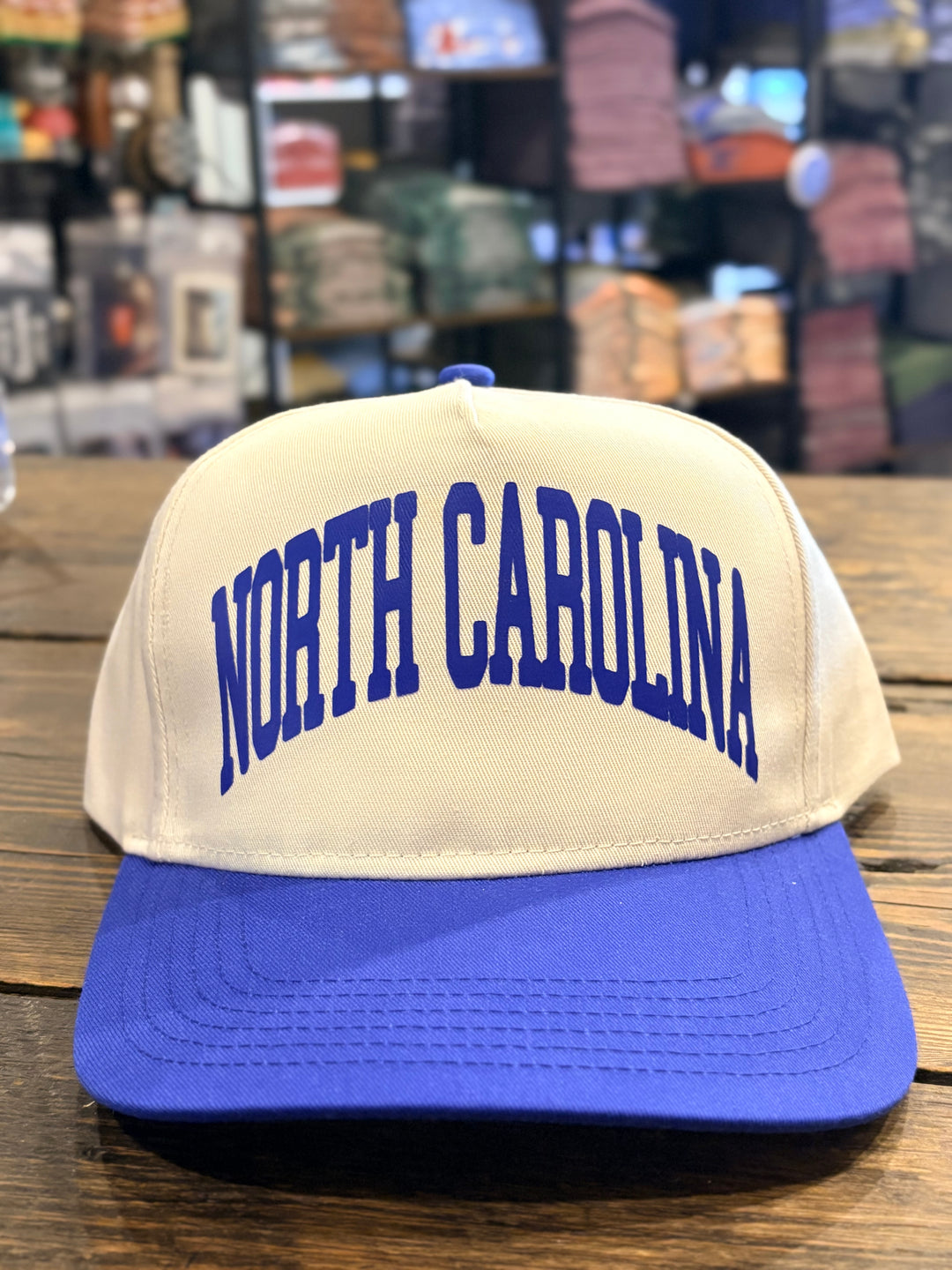 North Carolina Hat: Royal/Natural