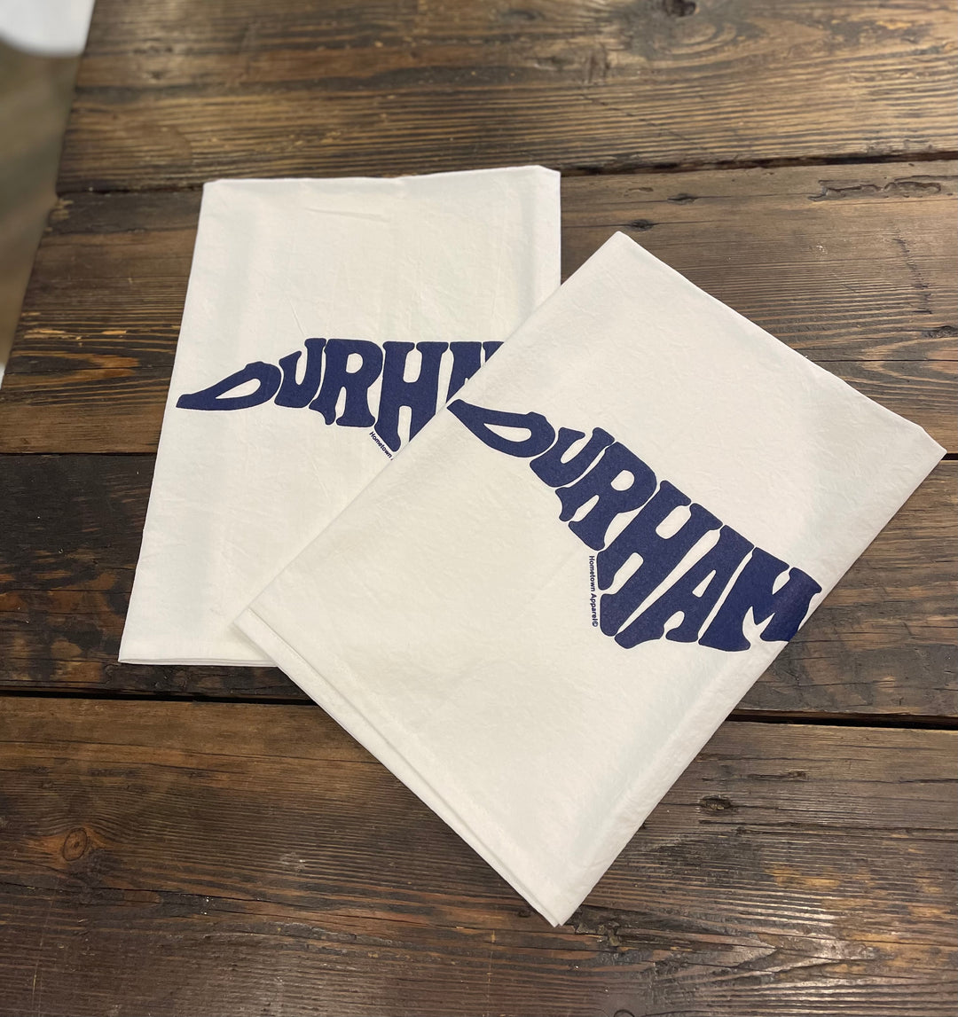State with Durham Tea Towel #24 in Navy