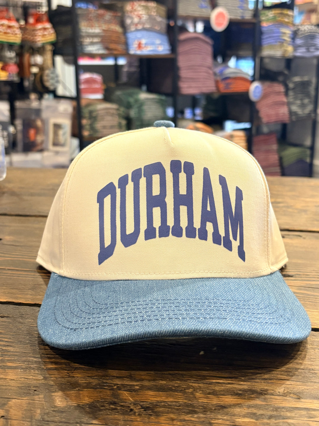Durham, North Carolina Hat: Denim/Natural
