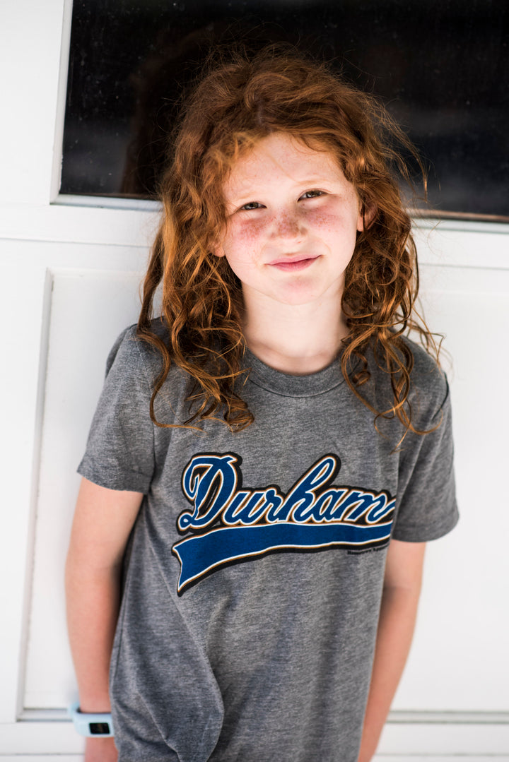 Durham Baseball Youth T-Shirt #7 (Gray)