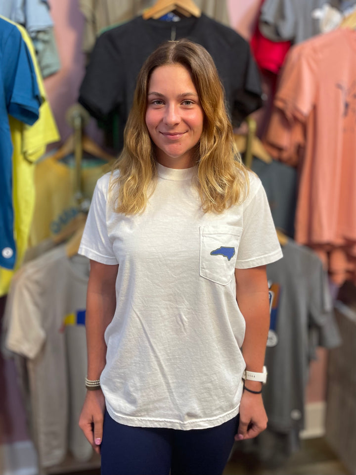 North Carolina Pocket T-Shirt #103 (White)