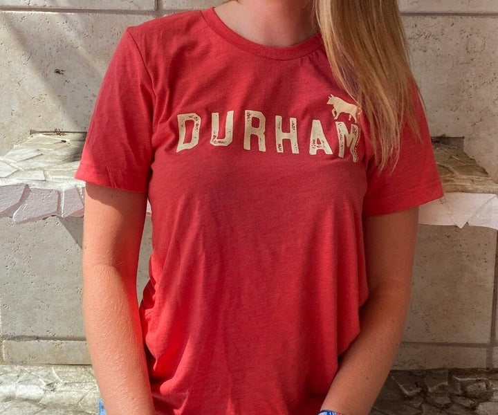 Durham with Bull T-Shirt #1 (Red)