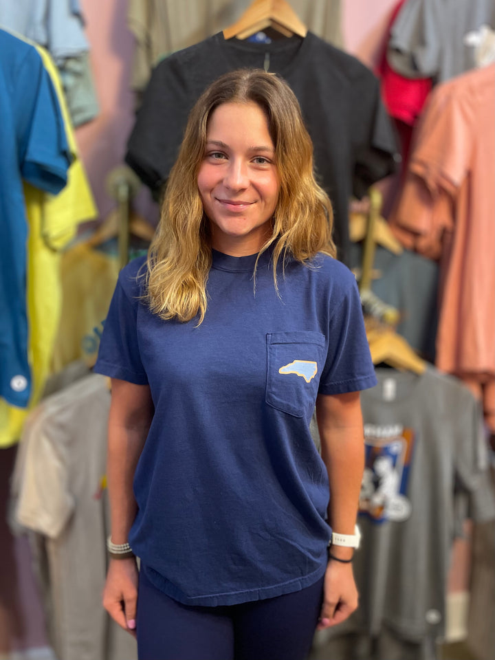 North Carolina Pocket T-Shirt #103 (Navy)