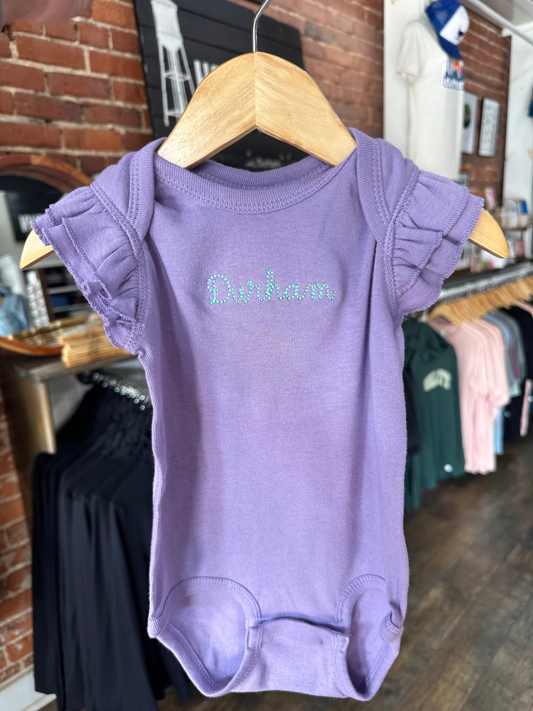 North Carolina Embroidered Onesie
