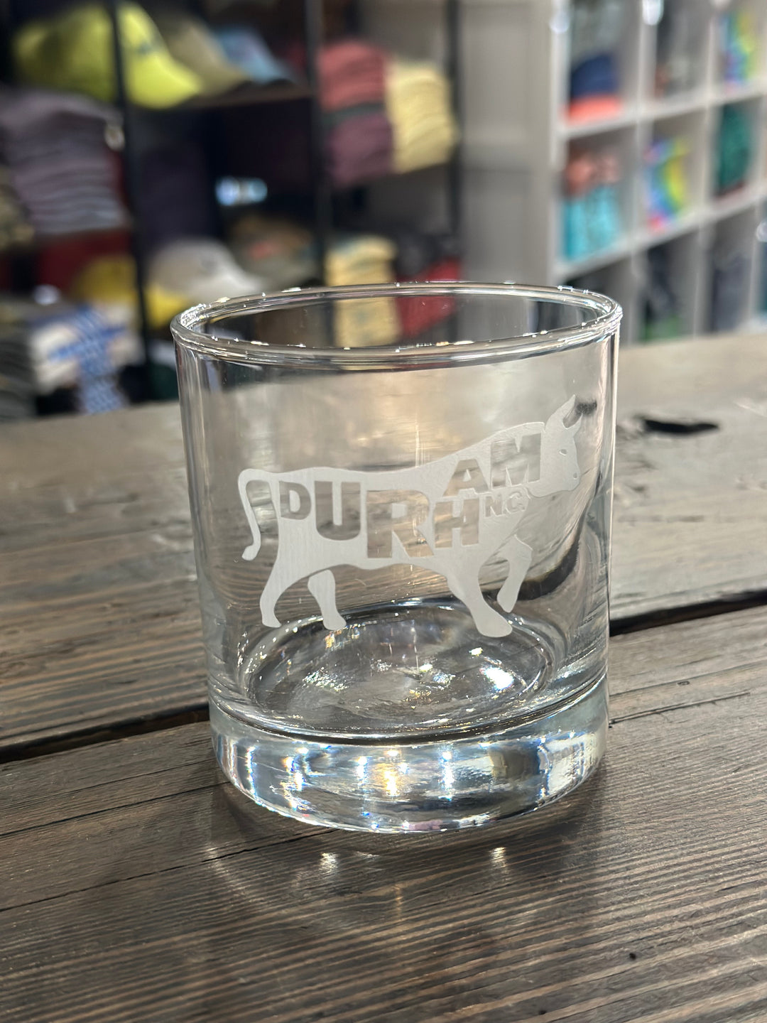 Bull with Durham, NC. Rocks Glass #5