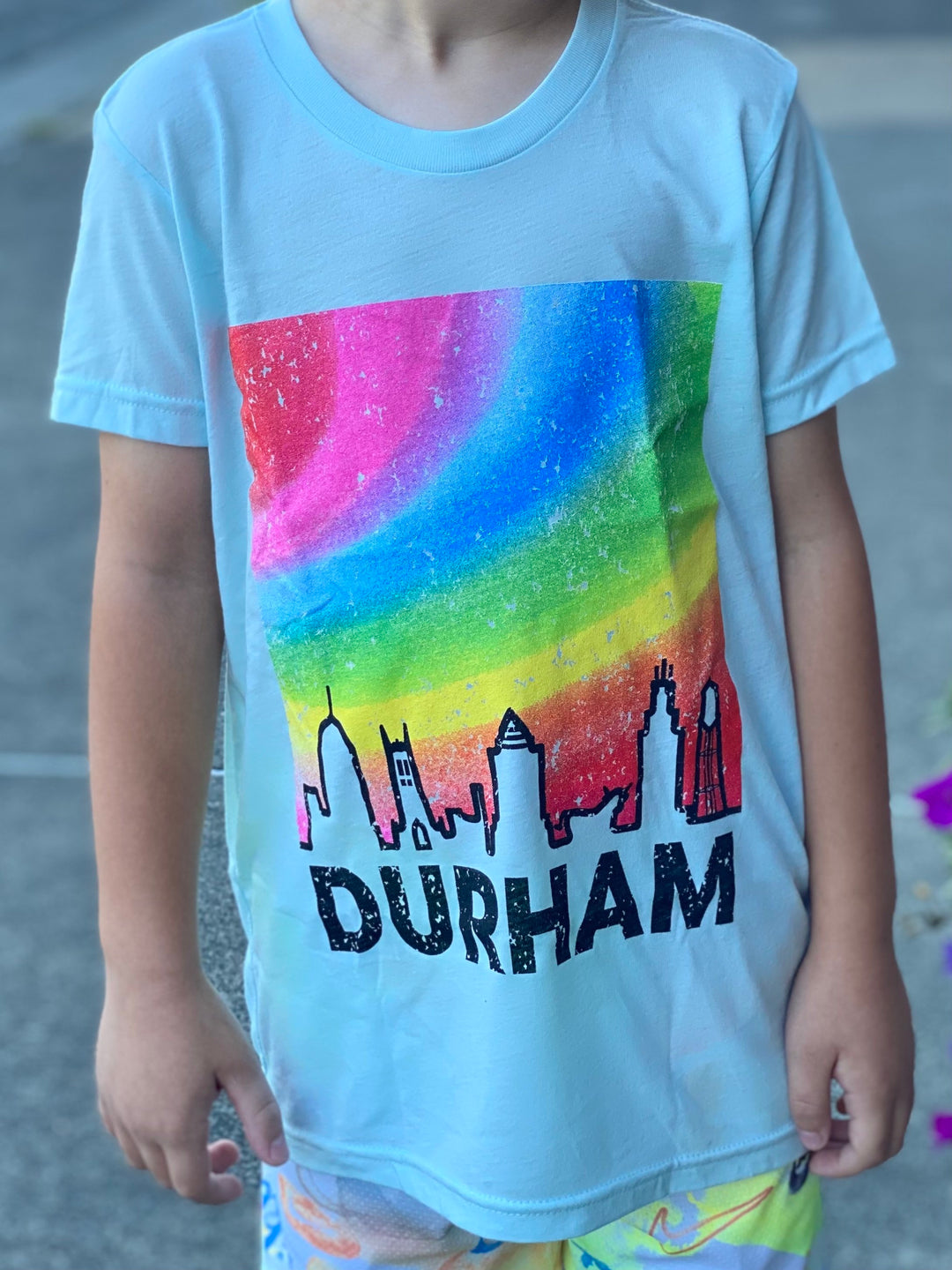 Durham Rainbow Gradient Youth T-Shirt #53
