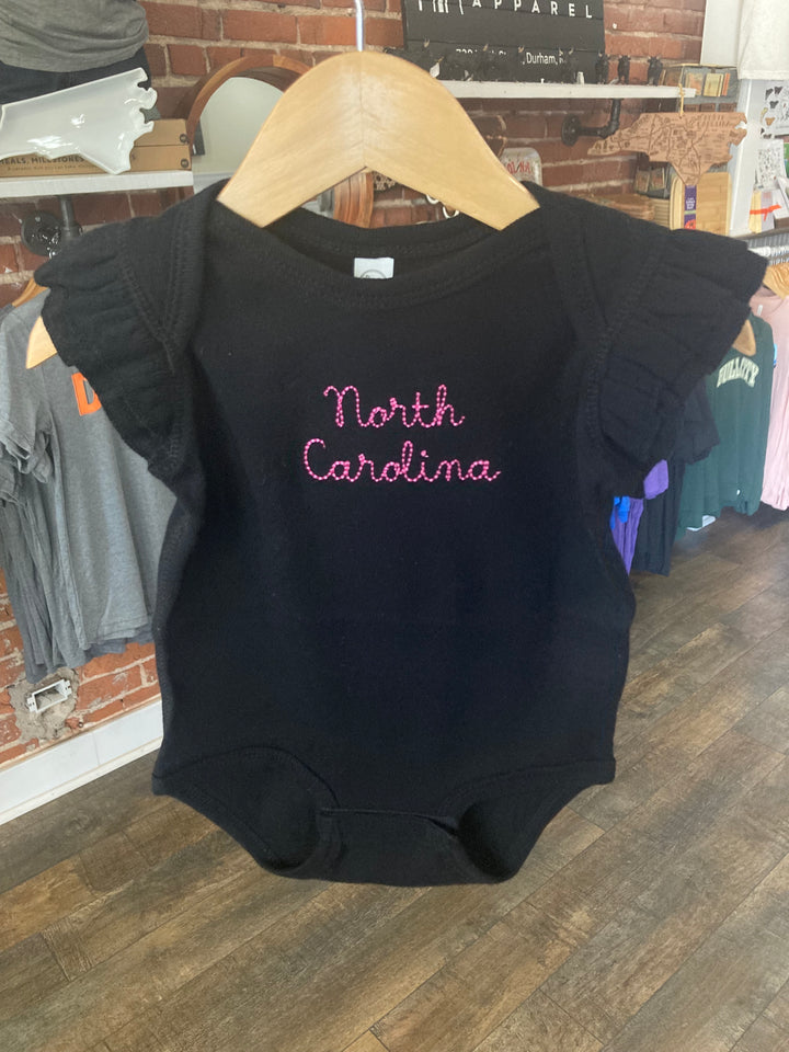 North Carolina Embroidered Onesie