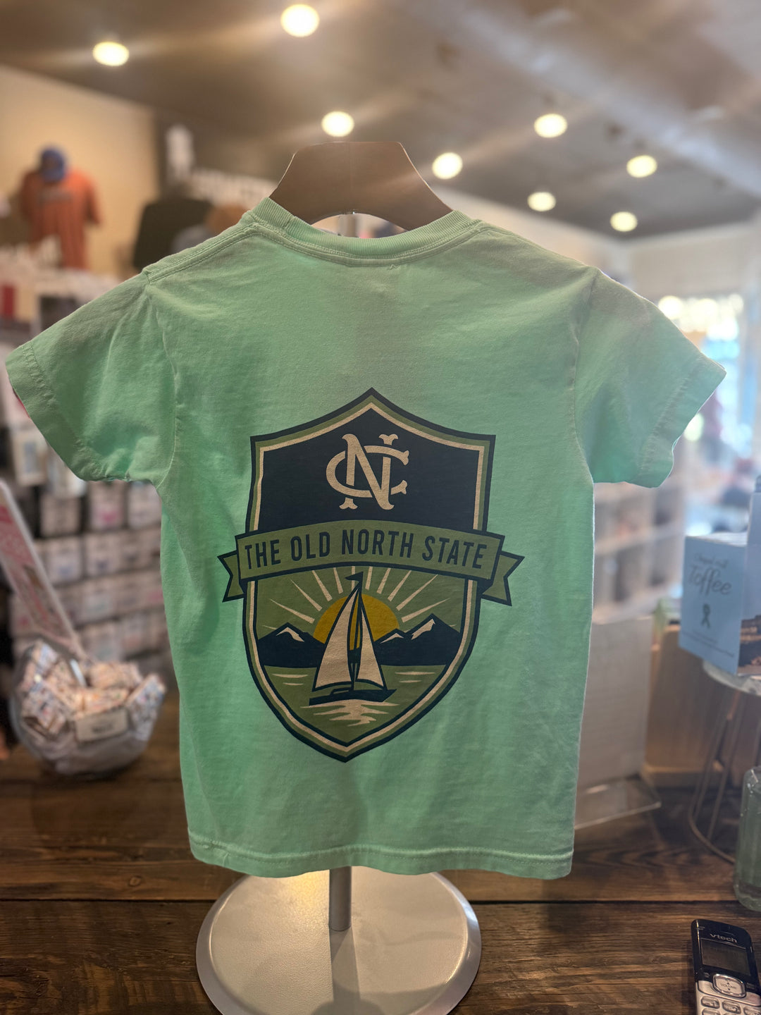 North Carolina "Old North State" Youth T-Shirt (Island Green)