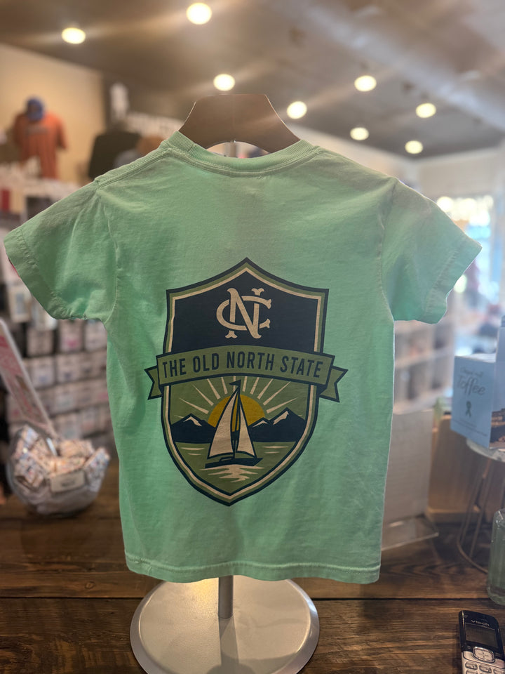 North Carolina "Old North State" Youth T-Shirt (Island Green)