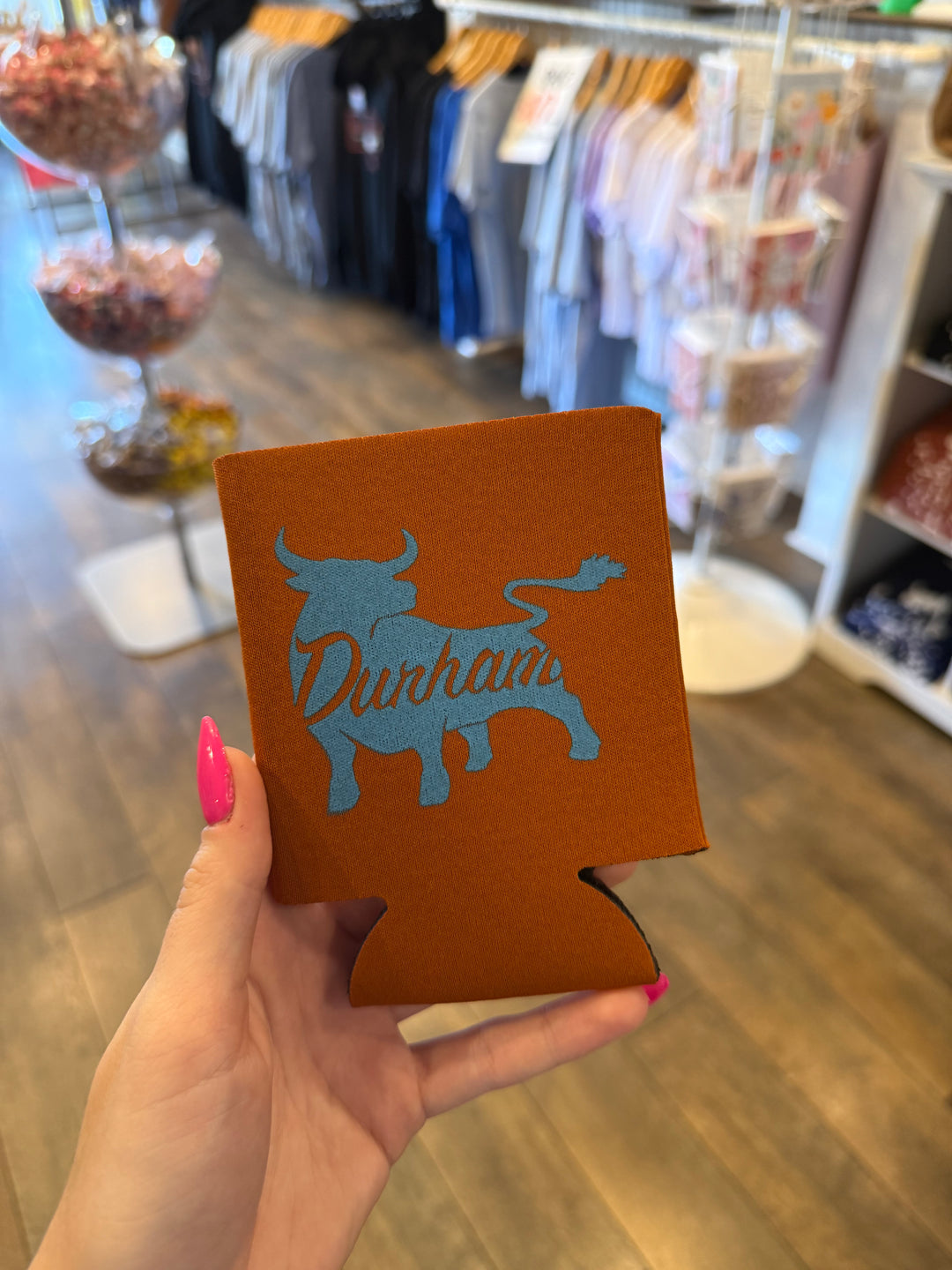 Durham With Bull Coozie