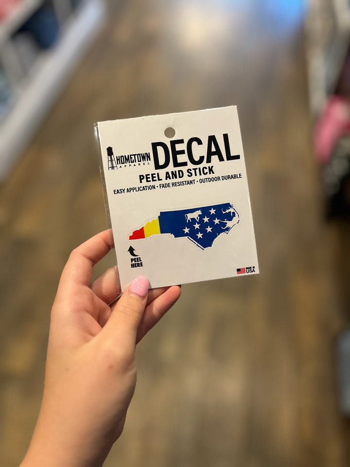 Durham Flag Vinyl Decal #17