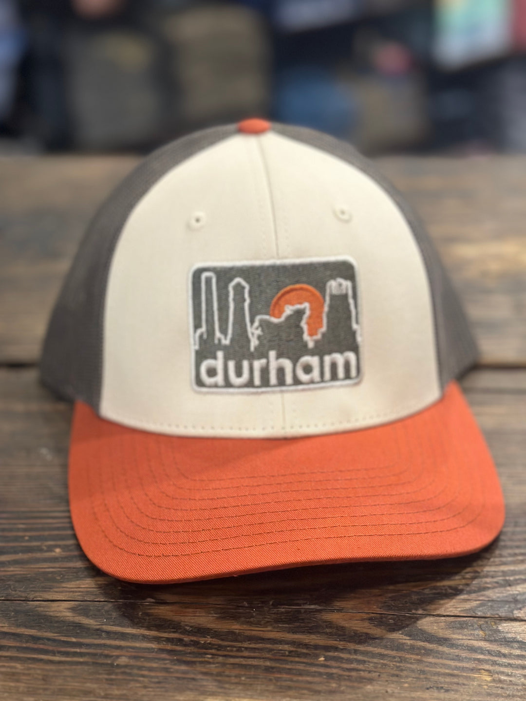 Durham Sunset Snapback #21 (Cream / Dark Orange)