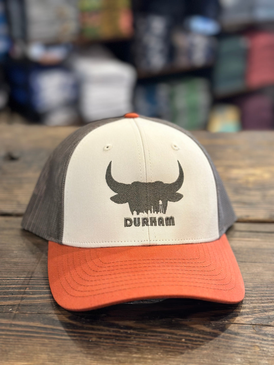 Bullhead Skyline Snapback #4 (Cream / Dark Orange)