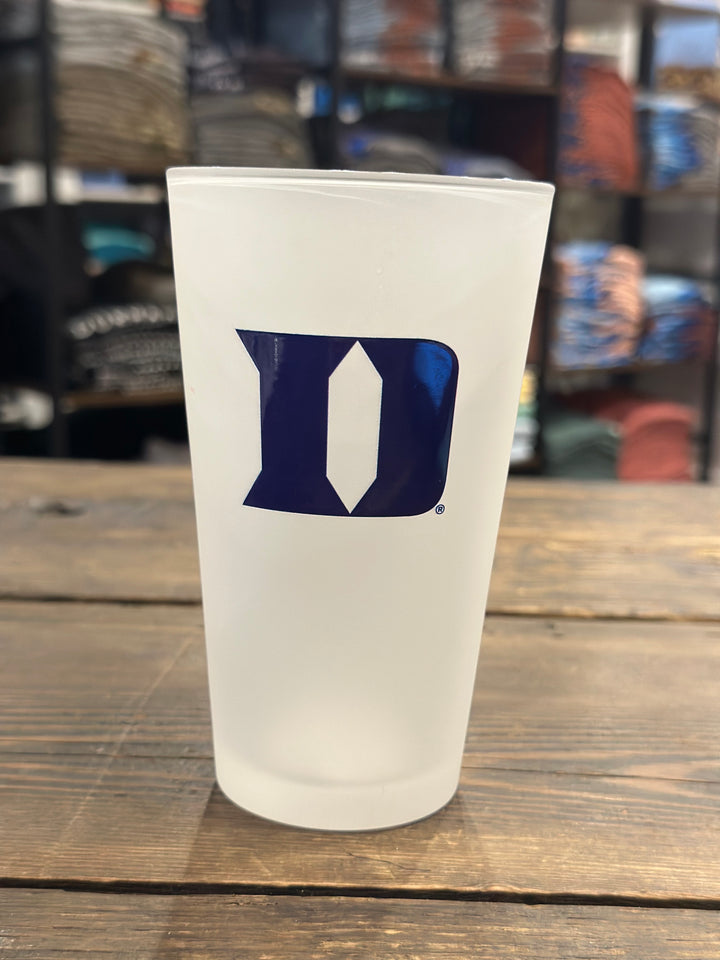 Frosted White Duke Pint Glass