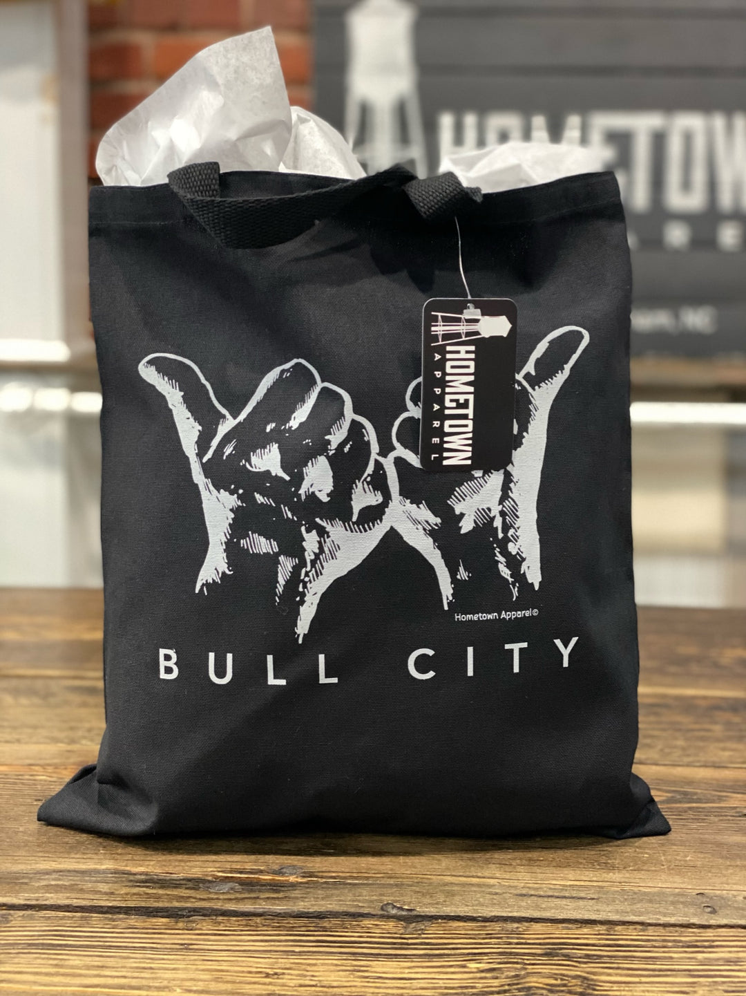 Durham Hands Tote Bag #32 (Black)