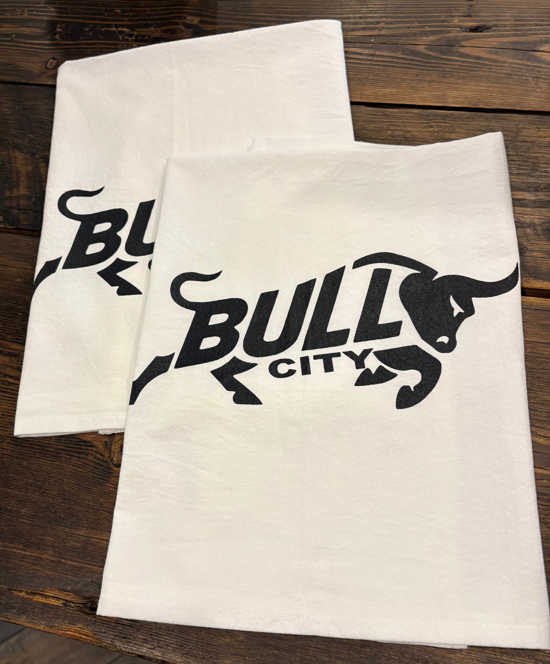 Bull City Bull Tea Towel #107