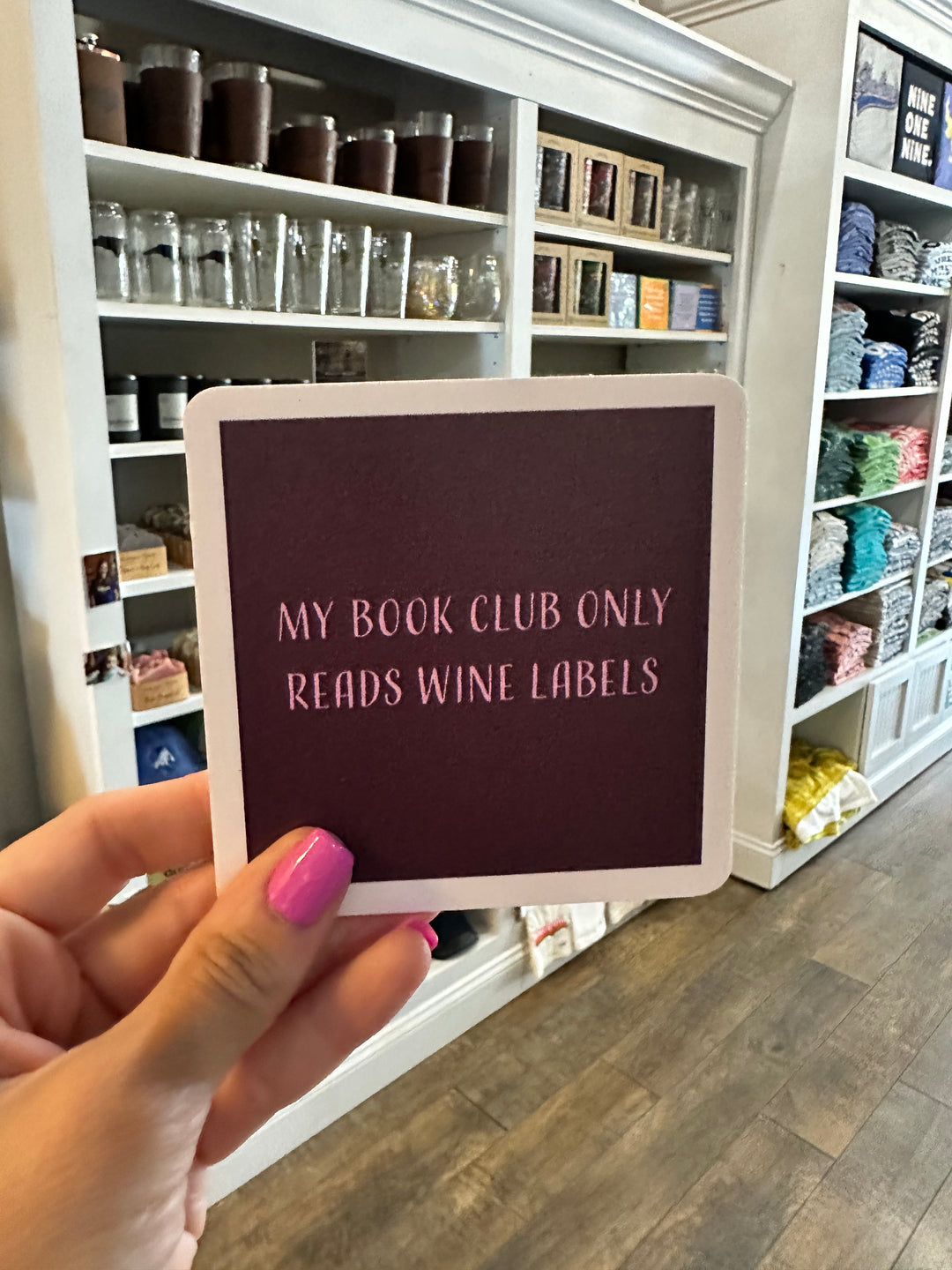 My Book Club Coaster