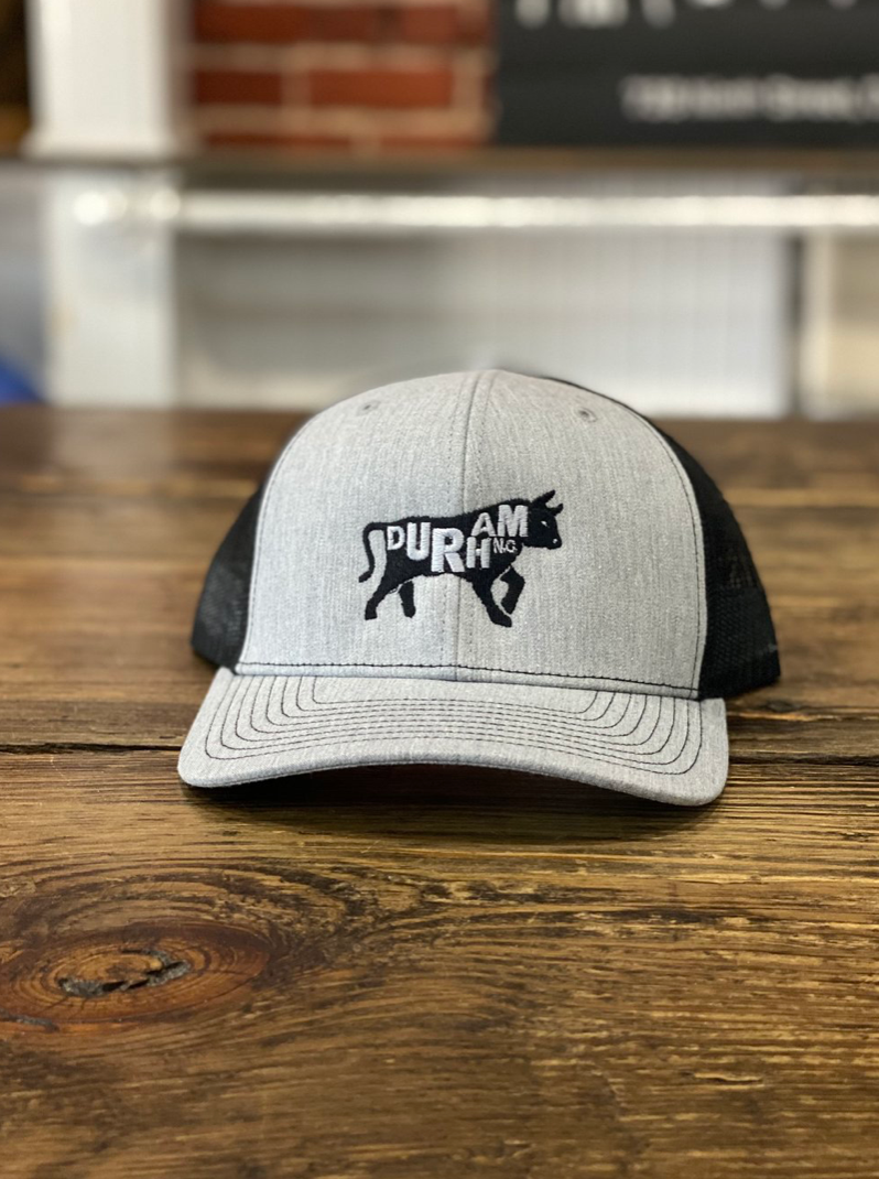 Bull with Durham, NC. Snapback #5 (Heather Gray / Black)