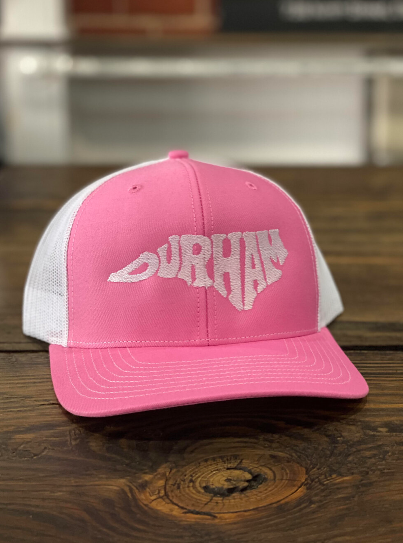 State with Durham Snapback #24 (Hot Pink / White)
