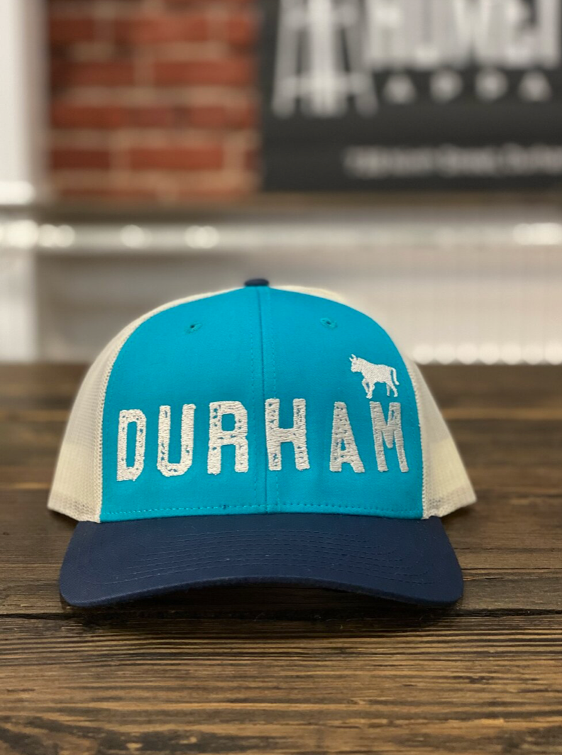 Durham with Bull Snapback #1 (Teal / Navy)