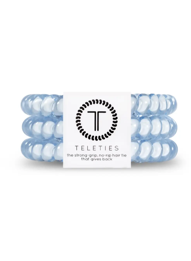 Washed Denim Hair Ties