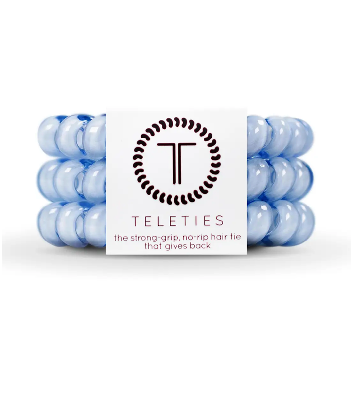 Washed Denim Hair Ties