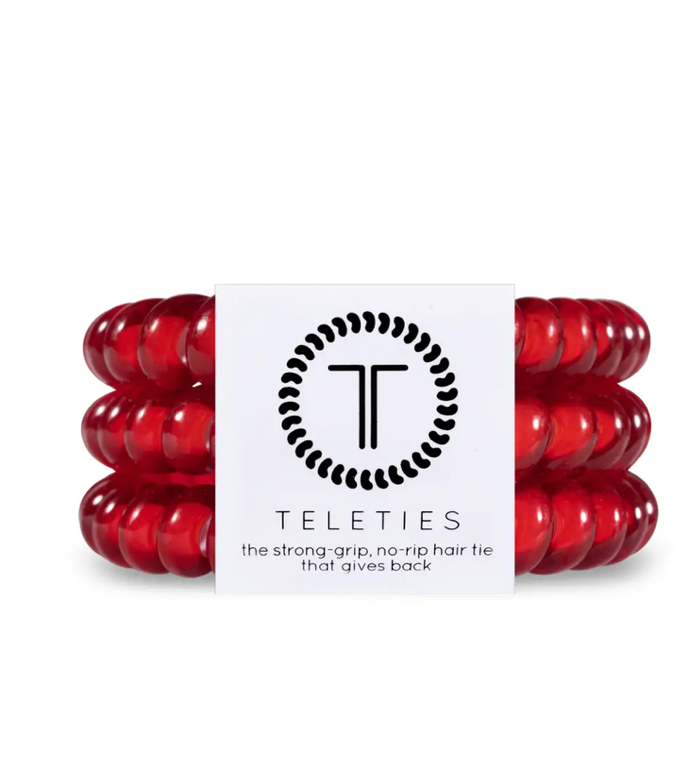 Scarlet Red Hair Ties