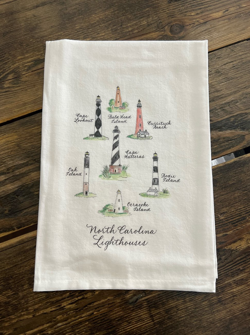 NC Lighthouse Tea Towel
