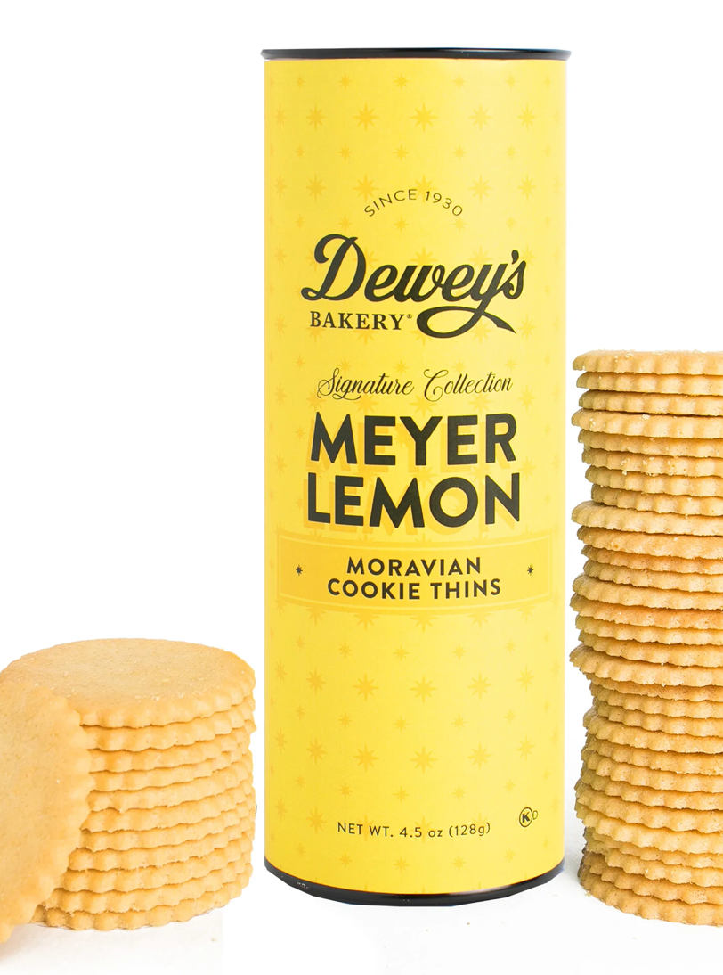 Lemon Meyer Moravian Cookies