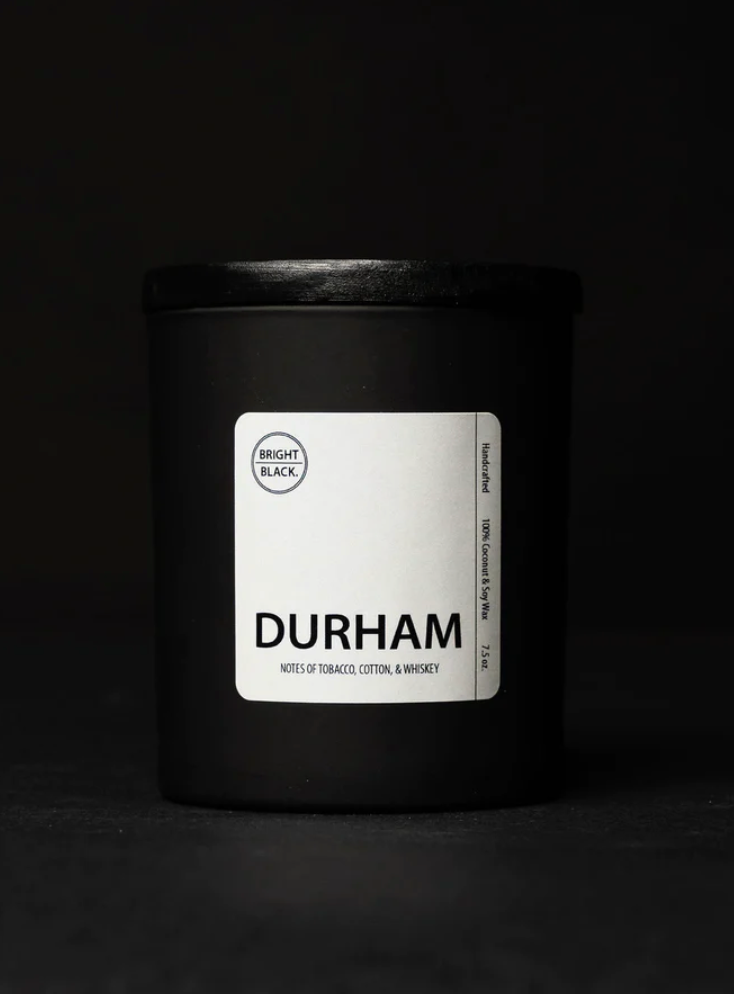 Bright Black Durham Candle