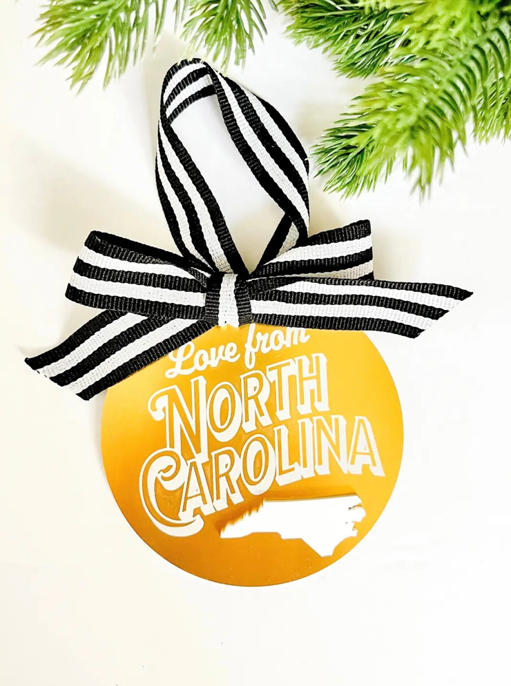 Love From North Carolina Ornament