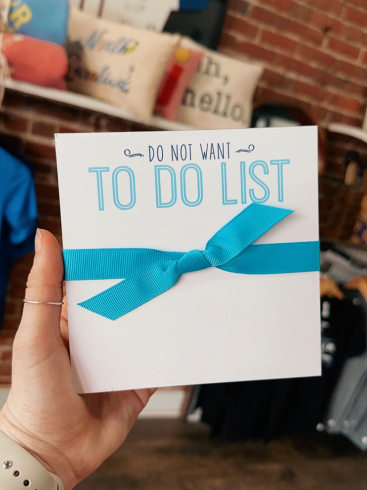 Do Not Want To Do List Notepad