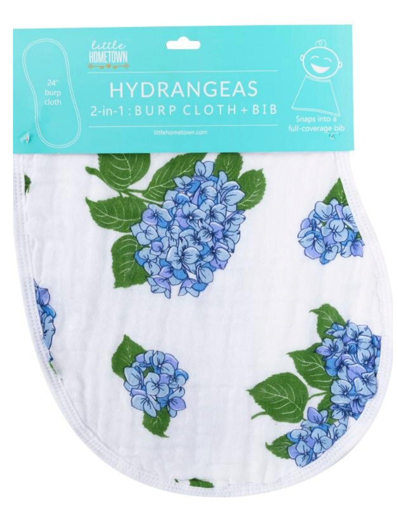 Hydrangeas Bib
