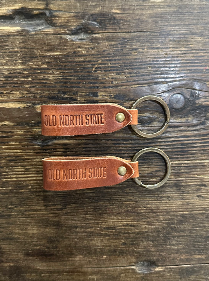 North Carolina Leather Keychains