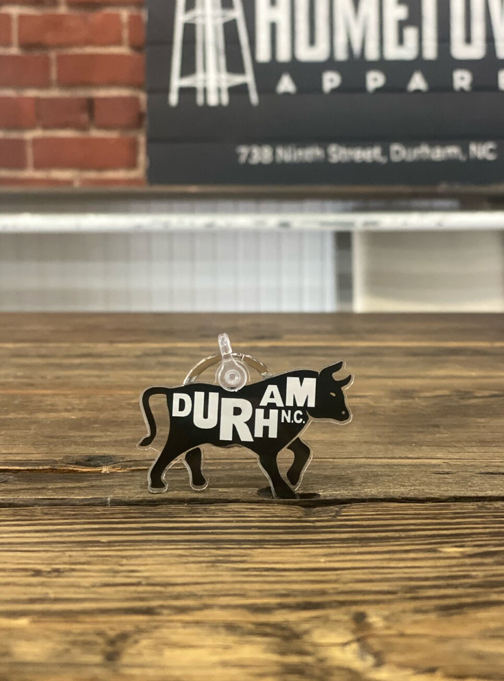 Bull with Durham, NC. Keychain #5