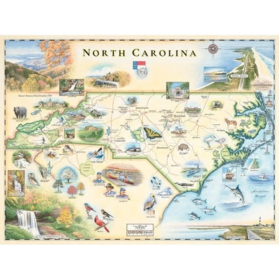 NC Hand drawn Map